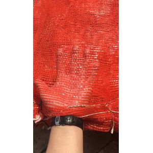 Durable Mesh Netting Bags , PE Polyethylene Red Plastic Mesh Produce Bags