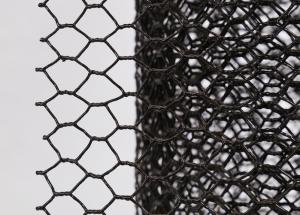 China PVC Hexagonal Wire Mesh 3/4 inch 19 Gauge Black Poultry Netting factory