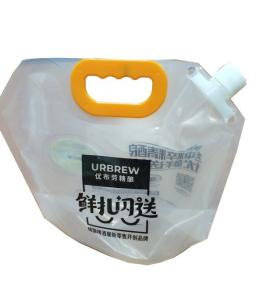 China 3L Corner Spout Pouch Hang Hole Shampoo Liquid Detergent Pouch 5kgs factory