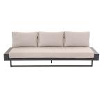 AJUNION Luxury Aluminum Sofa Set Furniture with Coffee Table Size L 120 x W80 x