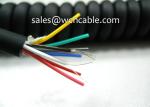 3 Cores PUR Spiral Cable With 22AWG Wire Cores UL Style Number Optional Rating