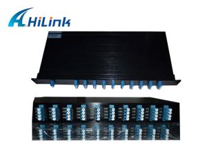 China 100G DWDM Mux Demux , DWDM Fiber Optic Multiplexer Demultiplexer In 1U Rack Mount Chassis factory