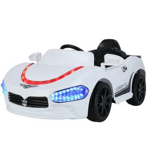 China 12V Battery Operated Electric Ride On Car with Two Seater and Music for Kids in White factory