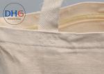 White Bulk Cotton Canvas Tote Bag , Popular Canvas Tote Bags Non Piping String