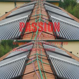 China Non Pressure Solar Water Heater Rooftop Vacuum Tube Solar Thermal Collector factory