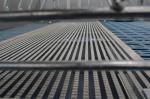 Triangular Steel Pig Mesh Flooring 2400*700mm Corrosion Resistance