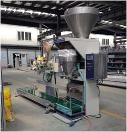 China Powder packaging machine no bucket spiral packing single scale powder material, flour, MSG factory