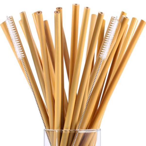 Reusable Natural Bamboo Drinking Straws Durable Disposable And Biodegradable