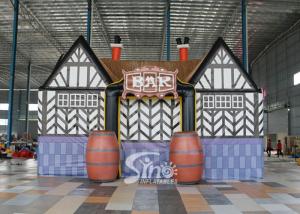 China 9x6 mts outdoor parties N events giant blow up inflatable bar tent with full digital printing FOR SALE factory