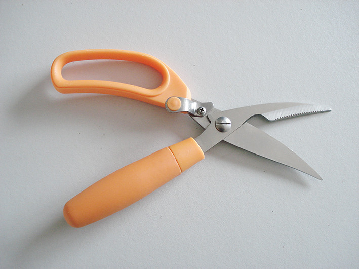 10" Kitchen Poutry Scissors With Soft Handle For Cutting Chicken Bone