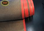 4mm × 4mm Coated Fiberglass Red Edge Ptfe Mesh Conveyor Belt For Printing