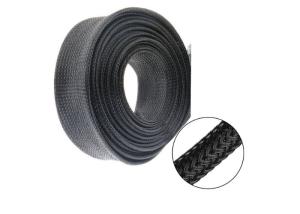 China Wear Proof PET Expandable Braided Sleeving Cable High Strength Harness Usage factory