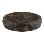 Raindrop Shape Dark Emperoda Marble Soap Dispenser Bathroom Accessories Set