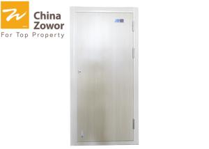 China Oak Wood 90 minute Fire Rated Doors With Steel Frame/ Perlite Board Filler/ Melamine Finish factory