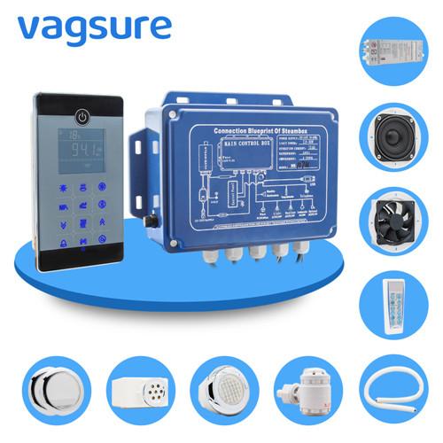 2.8KW Power Steam Shower Generator , Steam Bath Machine Time / Temperature