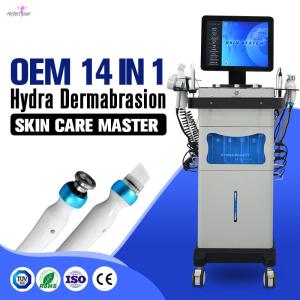 China 13 In 1 Water Oxygen Jet Peel Machine 250VA Hydrafacial Dermabrasion Device factory