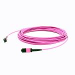Multimode 12F MPO MTP Patch Cord 50/125μm Om4 Fiber Optic Cables For Telecom