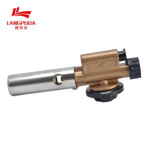 China Brown ODM 18cm Cassette Gas Torch Burner 1300 Celsius factory