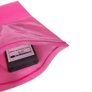 250X350MM PE Pink Anti Static Shielding Bag Self Sealing esd