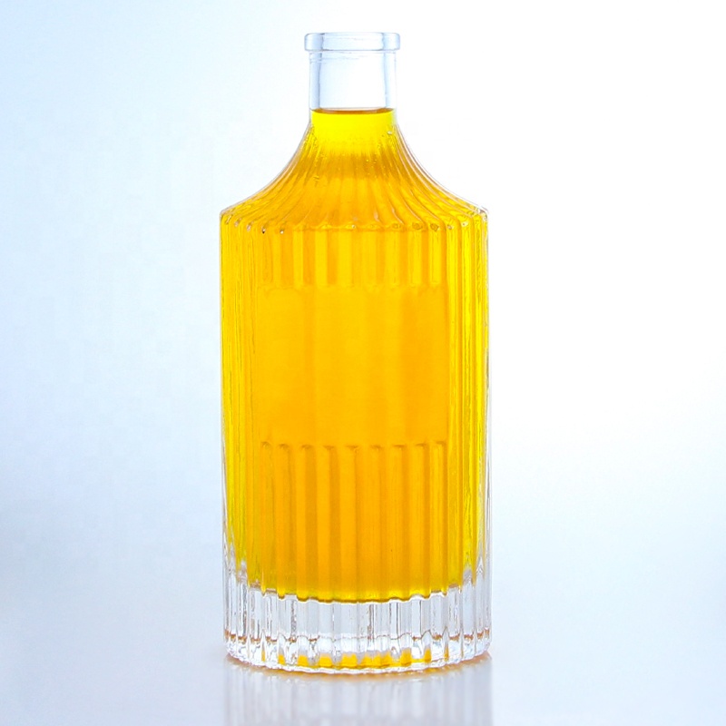500ml 750ml 1000ml Transparent Empty Glass Bottle for Vodka Gin Rum Whisky Brandy