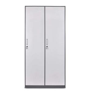 China Two Doors Two Line Metal Sports Lockers Powder Coating Metal Locker Wardrobe factory