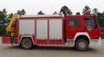 SINOTRUK Light Duty Rescue Truck , 4x2 Modern Fire Engine With 5 Ton Crane