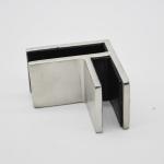Stainless steel Glass connector 90 degree RS2311 plus, 65X40mm, thickness 5mm,