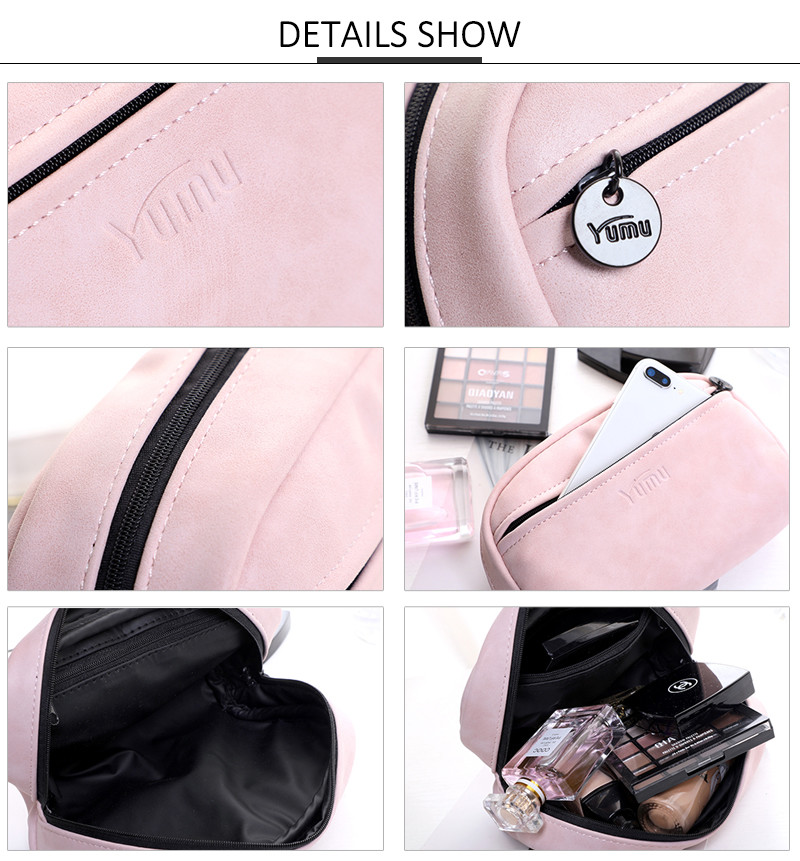 Break Resistant 20CM Length PU Cosmetic Bag For Women