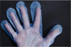 China PE CPE Material Disposable Plastic Gloves Biodegradable For Household factory