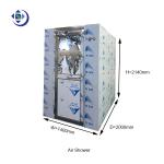 Three Personal Air Shower Room Stainless Steel 304 With Single Leaf Swing Doors
