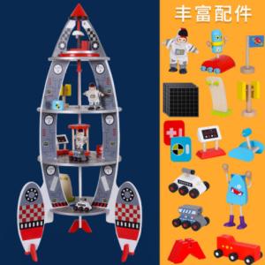 China 84CM Wooden Lifelike Practice Hands On Ability Baby Puzzle Toy factory