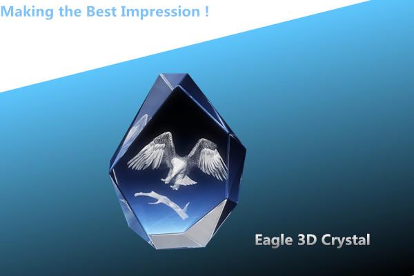 EAGLE 3D CRYSTAL PRESTIGE/3D LASER EAGLE CRYSTAL AWARD/3D LASER ENGRAVING