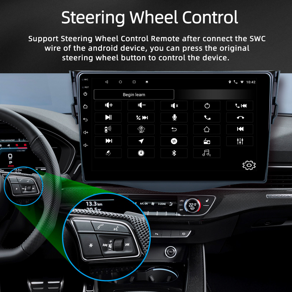 2 Din Car Radio Stereo Android Multimedia Player GPS Navigation For Toyota RAV4 2007-2012