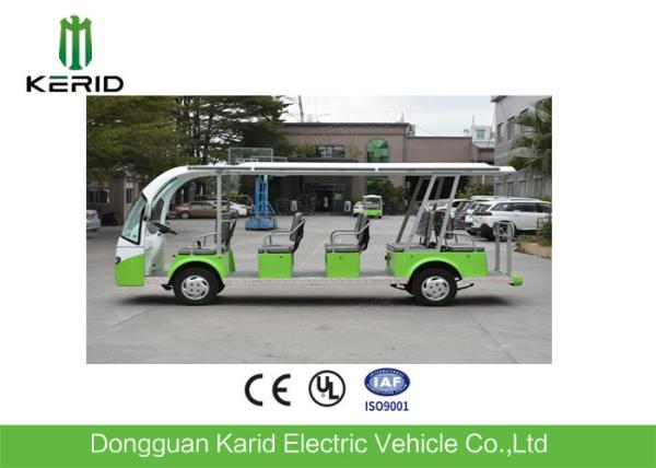 Low Noise 4 Wheel Pure Electric City Bus / Electric Passenger Vehicle 14 Seats