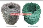 ISO 9001 2.2 Mm Razor Barbed Wire , Plastic Coated Galvanized Barbed Wire