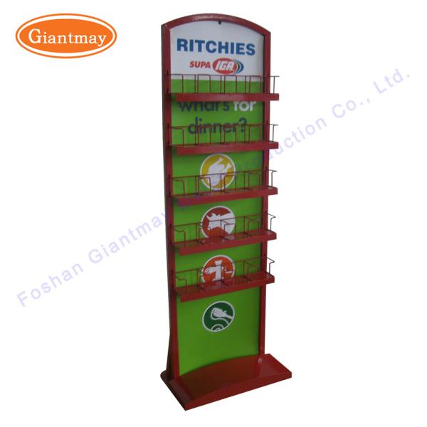 China Multi Purpose five tier metal shelf Wire Seed Display Stand factory