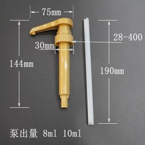 8ml 10ml Lotion Pump Gallon Pump Dispenser Pump 28/400 White ISO Certified