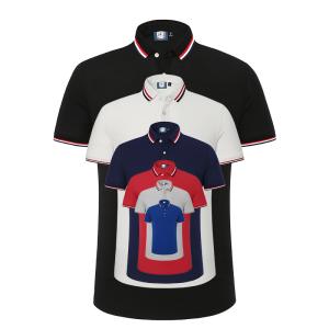 China ODM Cotton 3D Embroidery Polo Short Sleeve Shirt 0.1mm Heat Transfer factory