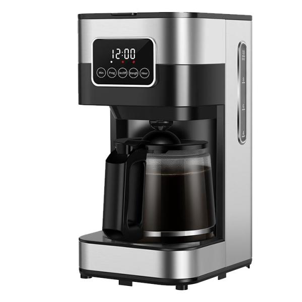 China OEM Touch Screen Auto Drip Coffee Machine 10 Cup Programmable With Glass Carafe factory