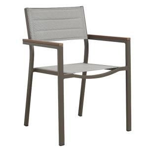 China Textilene Restaurant Tables And Chairs factory