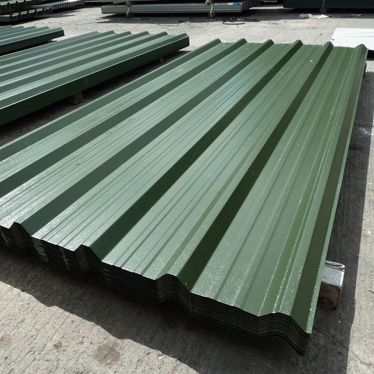 Color Roofing Ppgi Corrugated Sheet 1.2MM Metal Minimal Spangle
