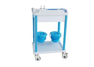 China Multifunction Manual Doctor Use Medical Trolleys For Cure Patient factory