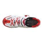 Auto Lock Waterproof Cycling Footwear Red And White Fit Wide Range Of Foot