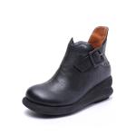 S235 Factory retro thick-soled leather heightened short boots Martin boots women