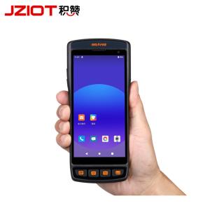 China Industrial Android 11 Rugged Barcode Scanner PDA 5.5 Inch Waterproof NFC 4G PDAs 5.5 Inch IP66 Waterproof Receipt Printer Stock factory