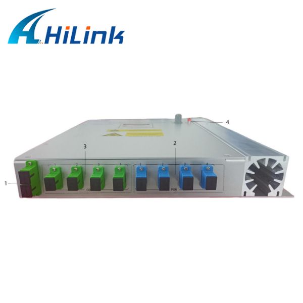 High-power 1550nm Mini EDFA Fiber Amplifier with Built-in Optical Switch for CATV and FTTB Networks