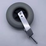 Aluminum Brearing PU Foam Tread 8 Inch Caster Wheels For Wheelchair