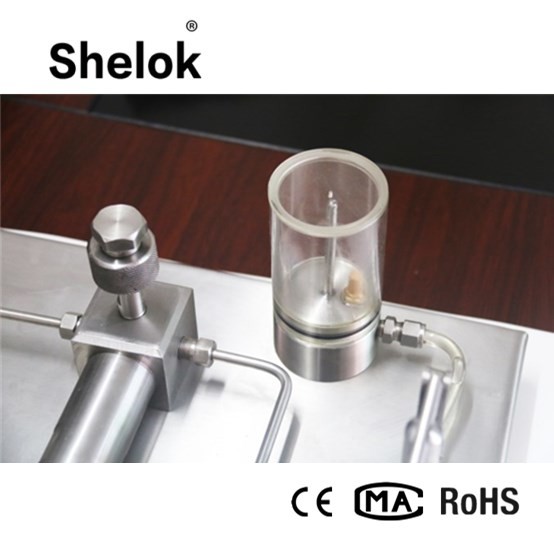 SS 0 ~ 60 Mpa 1/4NPT oil high pressure calibrator for aviation aerospace food use