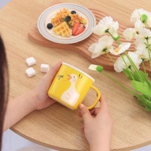 Yellow Duck Ceramic Mug with USB Heating Base