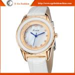 KM27 Candy Color Rose Gold Watches Unisex Sports Watch Genuine Leather Watch
